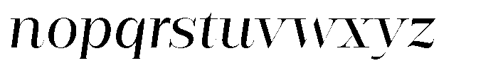 Rigor Ionic Display Pro Medium Italic Font LOWERCASE