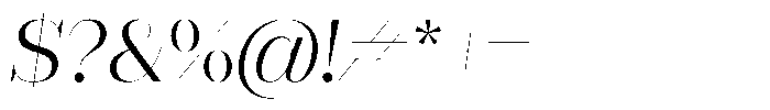 Rigor Ionic Display Regular Italic Font OTHER CHARS