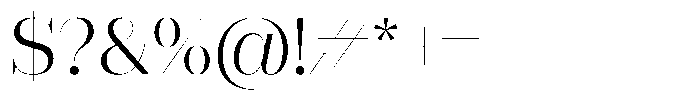 Rigor Ionic Display Regular Font OTHER CHARS