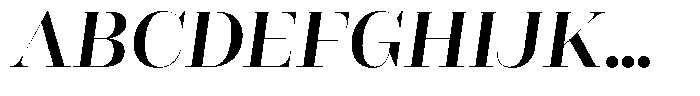 Rigor Ionic Display Semi Bold Italic Font UPPERCASE