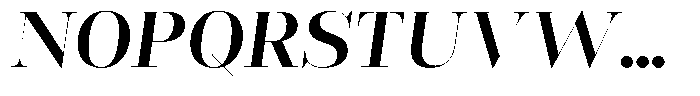 Rigor Ionic Display Semi Bold Italic Font UPPERCASE