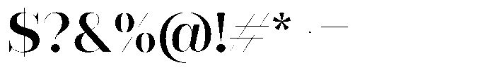 Rigor Ionic Display Semi Bold Font OTHER CHARS