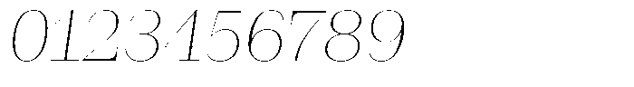 Rigor Ionic Display Thin Italic Font OTHER CHARS