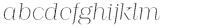 Rigor Ionic Display Thin Italic FONT