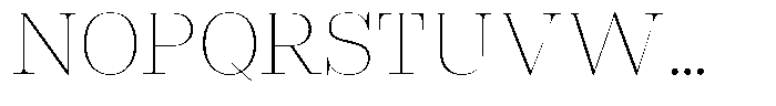 Rigor Ionic Display Thin Font UPPERCASE