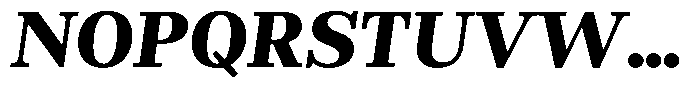 Rigor Ionic Headline Heavy Italic Font UPPERCASE