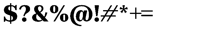 Rigor Ionic Headline Heavy Font OTHER CHARS