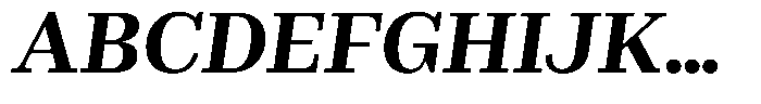 Rigor Ionic Headline Pro Bold Italic Font UPPERCASE
