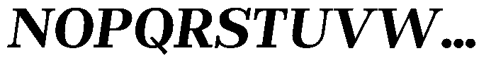 Rigor Ionic Headline Pro Bold Italic Font UPPERCASE