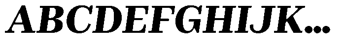 Rigor Ionic Headline Pro Heavy Italic Font UPPERCASE