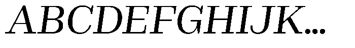 Rigor Ionic Headline Pro Medium Italic Font UPPERCASE