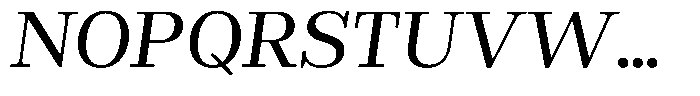 Rigor Ionic Headline Pro Medium Italic Font UPPERCASE