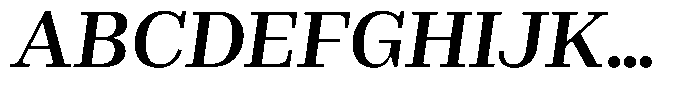 Rigor Ionic Headline Pro Semi Bold Italic Font UPPERCASE
