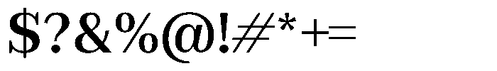 Rigor Ionic Headline Pro Semi Bold Font OTHER CHARS