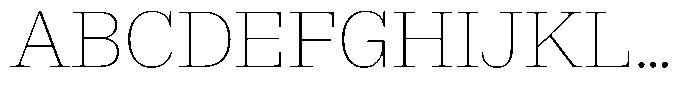 Rigor Ionic Headline Pro Thin Font UPPERCASE