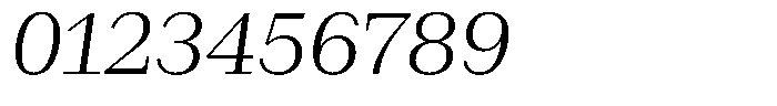 Rigor Ionic Headline Regular Italic Font OTHER CHARS