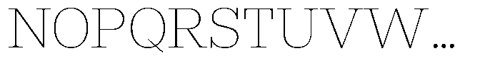 Rigor Ionic Headline Thin Font UPPERCASE