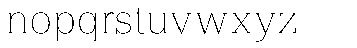 Rigor Ionic Headline Thin Font LOWERCASE