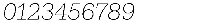 Rigor Ionic Light Italic Font OTHER CHARS