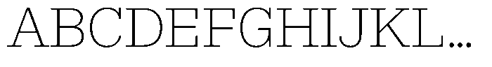 Rigor Ionic Light Font UPPERCASE