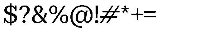 Rigor Ionic Medium Font OTHER CHARS