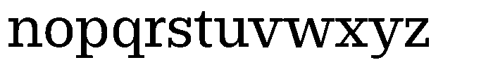 Rigor Ionic Medium Font LOWERCASE