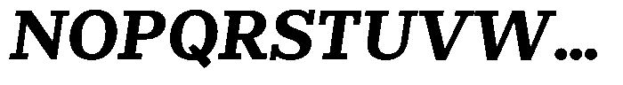 Rigor Ionic Pro Bold Italic Font UPPERCASE