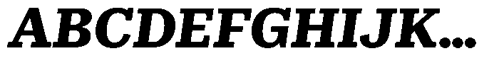 Rigor Ionic Pro Heavy Italic Font UPPERCASE
