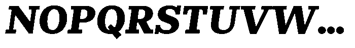 Rigor Ionic Pro Heavy Italic Font UPPERCASE