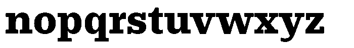 Rigor Ionic Pro Heavy Font LOWERCASE