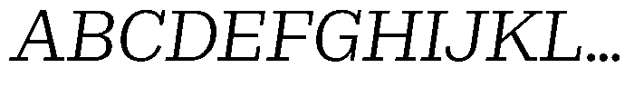 Rigor Ionic Pro Regular Italic Font UPPERCASE