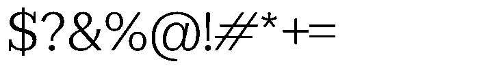 Rigor Ionic Pro Regular Font OTHER CHARS
