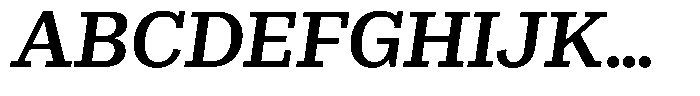 Rigor Ionic Pro Semi Bold Italic Font UPPERCASE