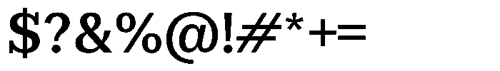 Rigor Ionic Pro Semi Bold Font OTHER CHARS