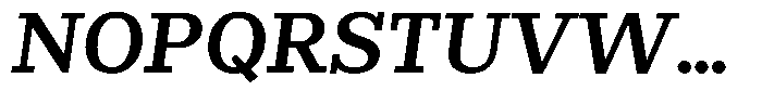 Rigor Ionic Semi Bold Italic Font UPPERCASE