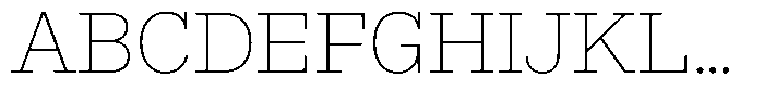 Rigor Ionic Thin Font UPPERCASE
