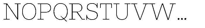 Rigor Ionic Thin Font UPPERCASE