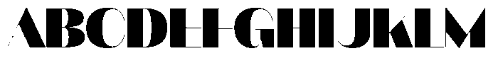 Rigor XL Display Font UPPERCASE