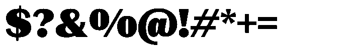 Rigor XL Headline Font OTHER CHARS