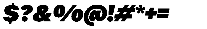 Rigor XL Italic Font OTHER CHARS
