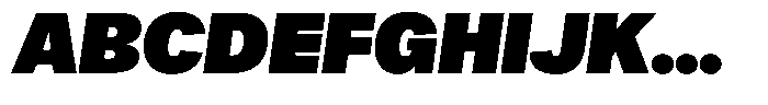 Rigor XL Italic Font UPPERCASE