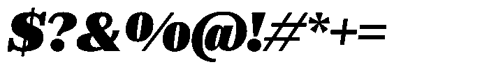 Rigor XL Rigor Ionic XL Headline Italic Font OTHER CHARS