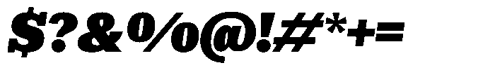 Rigor XL Rigor Ionic XL Italic Font OTHER CHARS