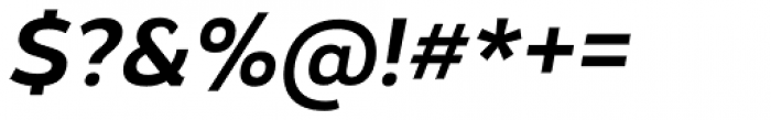 Rigrok Semi Bold Italic Font OTHER CHARS