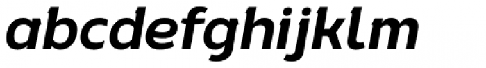 Rigrok Semi Bold Italic Font LOWERCASE