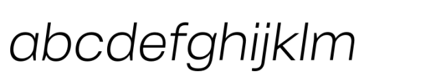 Rikkia Light Italic Font LOWERCASE
