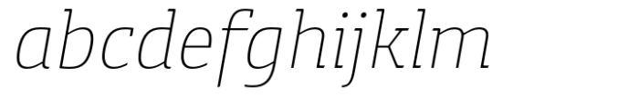 Rikna Light Italic Font LOWERCASE