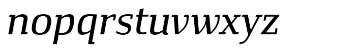 Rikna Medium Italic Font LOWERCASE