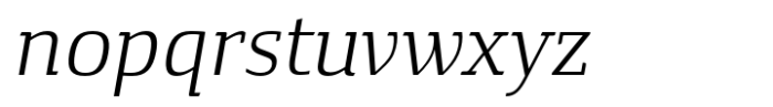 Rikna Regular Italic Font LOWERCASE