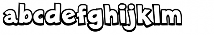Riky Shadow Font LOWERCASE